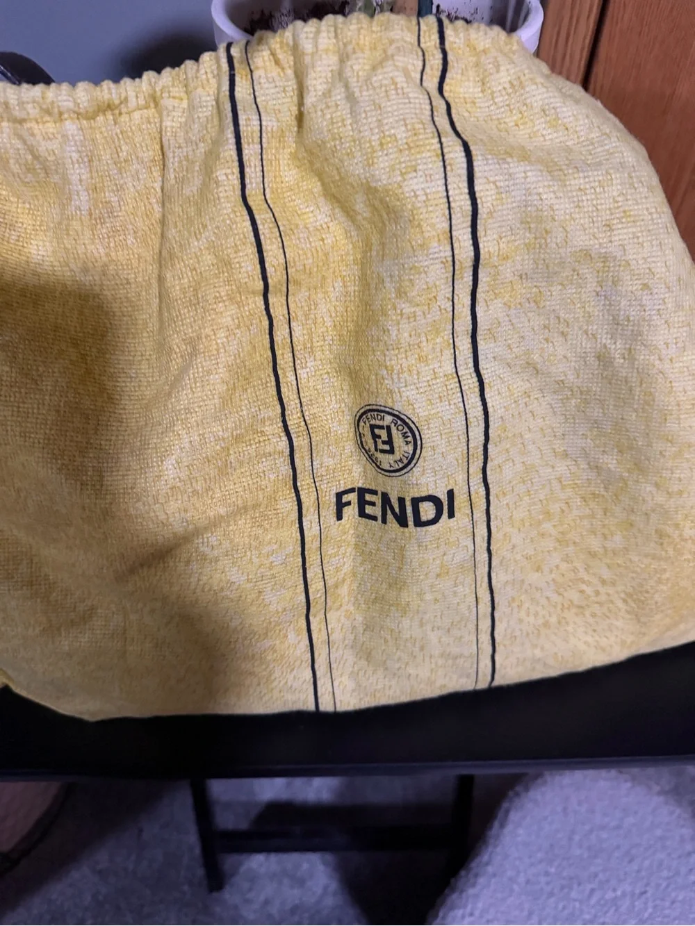 Fendi Brown and Dark Brown Zucca Canvas Shoulder Bag